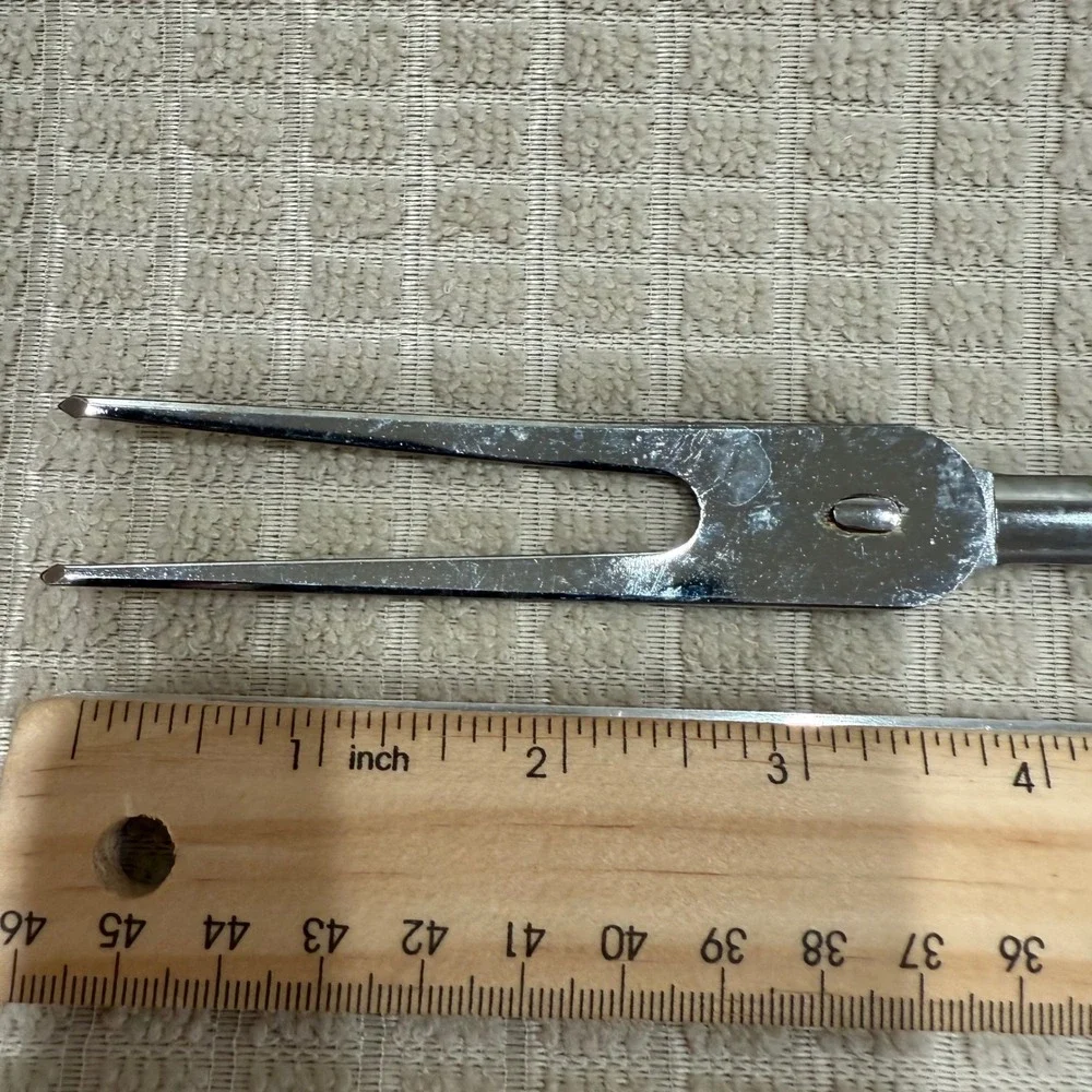 Vintage Stainless Steel Meat Carving Fork Japan Cream Handle 11.5 Inch - Picture 2 of 6